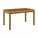 Conjunto de Mesa Henn Chan Com 6 Cadeiras Vega 140x80cm com Tampo em MDF 25mm Nature/Off White/Bege S221-127/S03-501