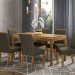 Conjunto de Mesa Henn Chan Com 6 Cadeiras Vega 140x80cm com Tampo em MDF 25mm Nature/Off White/Bege S221-127/S03-501