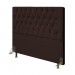 Cabeceira Ducari Movelaria Diamante 140cm Botões Captonê com Frame Suede Marrom 02 