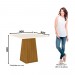 Conjunto de Mesa Henn Dora Com 4 Cadeiras Vega 90x90cm com Tampo em MDF 25mm Nature/Off White/Marrom S211-127/S03-500