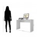 Mesa Office Móveis Leão Gávea 127x75x53cm Branco TX 16443-135 