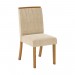 Conjunto de Mesa Henn Epic Com 8 Cadeiras Tauá 200x90cm com Tampo de Vidro Nature/Off White/Linho S201-127/S04-502
