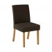 Conjunto de Mesa Henn Garda Com 6 Cadeiras Maris 160x80cm com Tampo de Vidro Nature/Off White/Marrom S204-127/S06-500