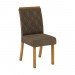 Conjunto de Mesa Henn Ghala Com 6 Cadeiras Vita 160x90cm com Tampo de Vidro Nature/Off White/Bege S208-127/S05-501