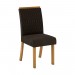 Conjunto de Mesa Henn Nadi Com 6 Cadeiras Vega 140x80cm Com Tampo Em MDF 25mm Nature/Marrom S222-128/S03-500