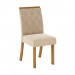 Conjunto de Mesa Henn Orus Com 4 Cadeiras Vita 120x80cm com Tampo em MDF 25mm Nature/Nature-Off White/Linho S210/S05
