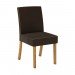 Conjunto de Mesa Henn Vértice Com 4 Cadeiras Maris 90x90cm Com Tampo de Vidro Nature/Off White/Marrom S207-127/S06-500