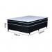 Cama Box Umaflex Aspem Casal 138x188x59cm Conjugado Mola Ensacada Preto/Branco