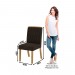 Conjunto de Mesa Henn Vértice Com 6 Cadeiras Tauá 160x80cm com Tampo de Vidro Nature/Off White/Marrom S203-127/S04-500