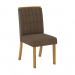 Conjunto de Mesa Henn Vértice Com 6 Cadeiras Tauá 160x80cm com Tampo de Vidro Nature/Off White/Bege S203-127/S04-501