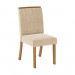 Conjunto Sala de Jantar Henn Buffet Quartzo + Mesa Orus + Cadeira Tauá Nature/Off White/Linho