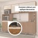 Cozinha Mapi Móveis Gênova 6 Portas 4 Gavetas Sem Tampo Amêndoa/Menta 8009.45 