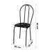 Conjunto Mesa Fabone Floripa 70x70cm com 4 Cadeiras Alicante Craqueado Assento Preto Floral