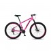 Bicicleta Aero Bike Emotion Aro 29 Quadro Aluminio Freio a Disco Shimano 21 Marchas Rosa/Preto 475/37
