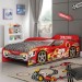 Cama Infantil Móveis Estrela Vision Car/Evolution Car Vermelho/Preto 100%MDF 21150-9A