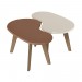 Mesa de Centro Artely Orgânica 91cm Formato de Feijão 100% MDF Terracota 004605