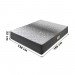 Cama Box Colchão Ecoflex Dual Firm D20 Espuma + Base Box FJR Estofados Casal 138x188x48cm Preto/Branco 