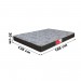 Cama Box Colchão Prorelax Cristal D33 Mola Superlástic + Base Box FJR Estofados Casal 138x188x46cm Preto/Branco