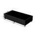 Cama Box Colchão OrthoFlex Comfortpedic Line Black D33 Espuma + Base Box FJR Estofados Solteiro 88x188x43cm Preto/Branco