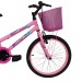Bicicleta Aero Bikes Marie Aro 20 Quadro Aço Carbono Cestinha Rosa/Preto 478/33