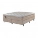 Cama Box Ecoflex Lush D33 Mola Verticoil Queen 158x198x60cm Bege/Champagne