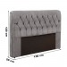 Cabeceira Ladd Jasmim 160cm TC-400/9 Corino Preto