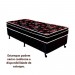 Cama Box Conjugada Platinum D28 Espuma Solteiro 88x188x54 Preto/Estampado