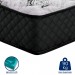 Colchão Prorelax Cristal Basic Casal 138x188x20cm Molas Bonnel D-26 Bordado One Face Preto/Branco CB03 2452[533892]