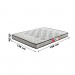 Colchão Prorelax Água Marinha Casal D28 138x188x14cm Branco/Preto Bordado 28/10 (400953)