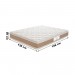 Colchão Prorelax Tulipa Casal 138x188x26cm D-33/D28 Espuma Sem Pillow TL01 Branco/Marrom Bordado 1123(245981)