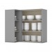 Aéreo Henn Americana 83x94cm 1 Porta Canto Reto Cinza C359-131 100% MDF