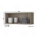 Aéreo Henn Connect 80X30cm 1 Porta Basculante Duna/Cristal C54-35