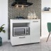 Balcão Móveis Paraná Manu 1 Porta 1 Gaveta para Cooktop 5 Bocas 100cm Branco 