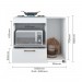 Balcão Móveis Paraná Manu 1 Porta 1 Gaveta para Cooktop 5 Bocas 100cm Branco 