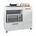 Balcão Móveis Paraná Manu 1 Porta 1 Gaveta para Cooktop 5 Bocas 100cm Branco 