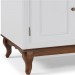 Balcão Pia Linz 160cm Hannover Laca Branco/Imbuia Glazer 60704 (011B/024B) 