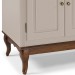 Balcão Pia Linz 160cm Hannover Laca Off White/Imbuia Glazer 60704 (090C/024B) 