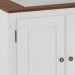 Balcão Cooktop Linz Com 2 Portas + 1 Prateleira Hannover Laca Branco/Imbuia Glazer 60709 (011B/024B) 