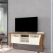 Bancada Frade Decor para TV até 55 Polegadas Off White-Coral