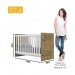 Berço Mini Cama Henn Labirinto Rústico/Branco I19-18 