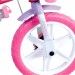 Bicicleta Aro 12 Infantil Houston Tina Mini Com Cestinha e Garrafinha Rosa/Branco TM121R