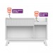 Buffet Linea Brasil Lucca 2 Portas Amêndoa/Off White 810010066-205839