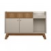 Buffet Linea Brasil Lucca 2 Portas Amêndoa/Off White 810010066-205839