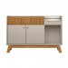 Buffet Linea Brasil Lucca 2 Portas Nature/Off White 810010066-207039