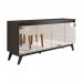 Buffet Viero Glamour 4 Portas Com Espelho Choco