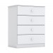 Cômoda Henn Labirinto 4 Gavetas Branco I714-10