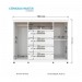 Cômoda Santos Andirá Master 2 Portas 4 Gavetas Com Rodízios Branco/Branco 303866R