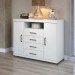 Cômoda Santos Andirá Master 2 Portas 4 Gavetas Com Rodízios Branco/Branco 303866R