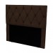 Cabeceira Santzall Madri Casal Queen 160x128x10cm Veludo Marrom (05)