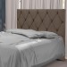 Cabeceira Santzall Madri Casal King 195x128x10cm Veludo Cinza (01)